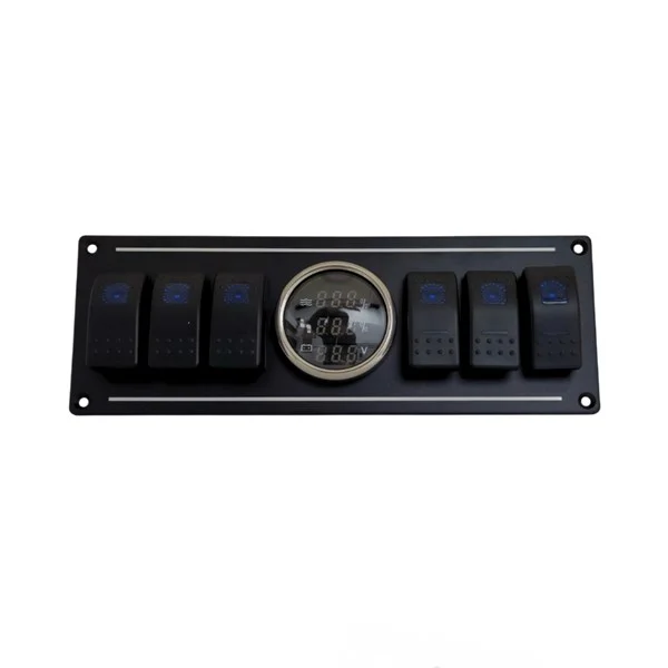 SHUIVAN Switch Panel 6'lı Dijital Seviye + Voltmetre Kontrol Paneli